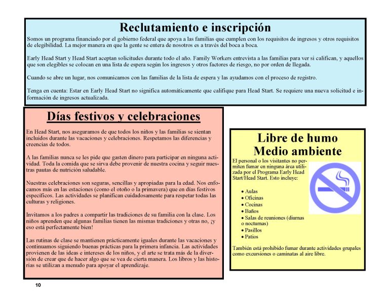 FINAL SPANISH Parent Handbook & Calendar PY2025-2026_Page_10