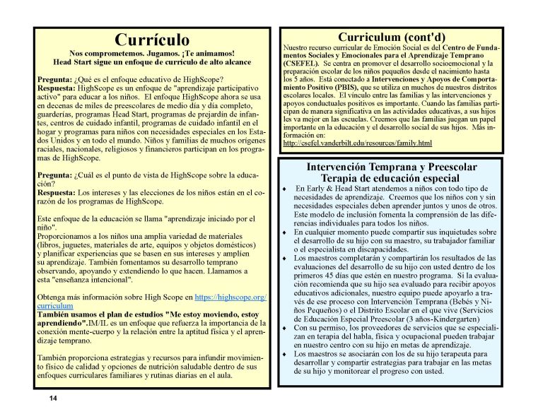 FINAL SPANISH Parent Handbook & Calendar PY2025-2026_Page_14