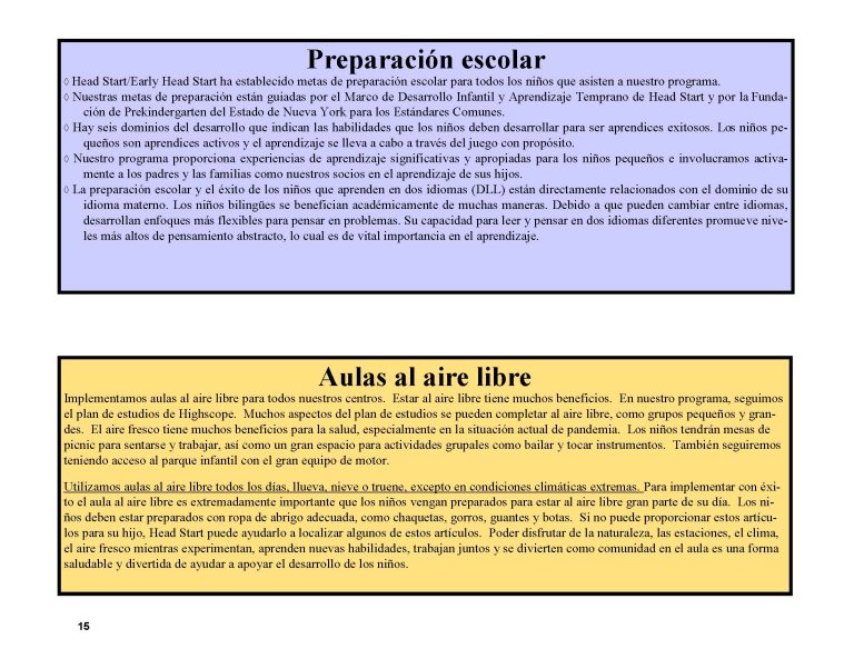 FINAL SPANISH Parent Handbook & Calendar PY2025-2026_Page_15